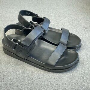 NEW Dolce Vita Argyle Black Platform Sandals Women's Size 10